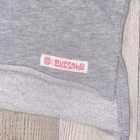 Buffalo David Bitton sweatshirt grey girls size small 5-6 - Picture 3 of 6